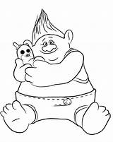 Trolls Branch Coloring Pages Getdrawings sketch template