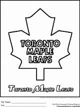 Coloring Pages Toronto Maple sketch template