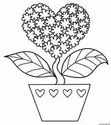 Fleur Valentines Disegni Colorare Primarygames Gratuit Coloringoo Coloringhome Valentin Bambini sketch template