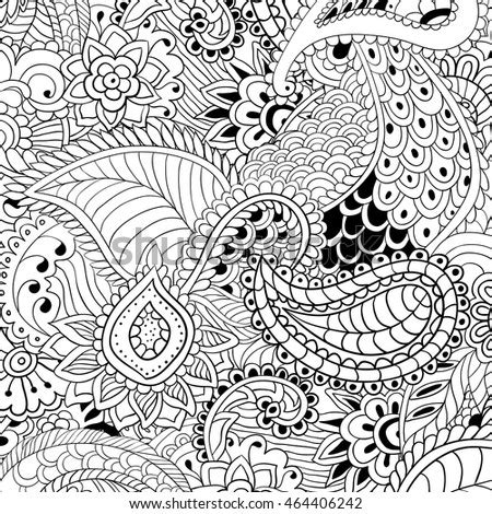 coloring pages adultsabstract vector illustration stock vector