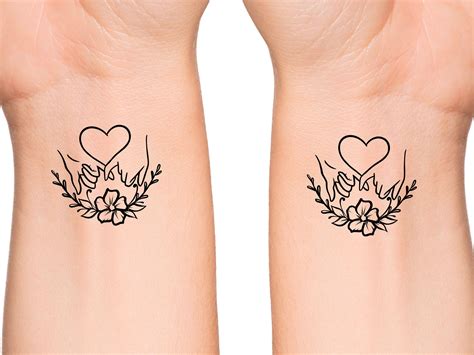 2 pinky promise temporary tattoos matching tattoo best etsy