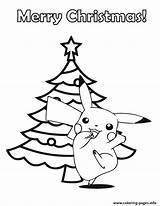 Coloring Christmas Pages Merry Pokemon Printable Print Kids Pikachu Color Cards Cute Winter Tree Template Prints Family Choose Board sketch template