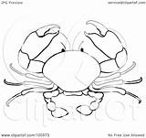 Crab Coloring Outline Coconut Clipart Illustration Royalty Rf Pams Sketch Colouring Designlooter Drawings Regarding Notes 03kb 243px sketch template