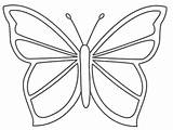 Butterfly Template Templates Beautiful Printable Pages Butterflies Pattern Simple Craft Cutouts Shape Colouring Crafts Kids Coloring Cute Chocolate Para Kelebek sketch template