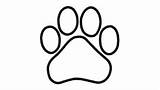Paw Outline Print Dog Clip Puppy Clipart Lion Cougar Panther Embroidery Line Machine Cliparts Multiple Styles Clipartbest Clipartmag Designs Library sketch template
