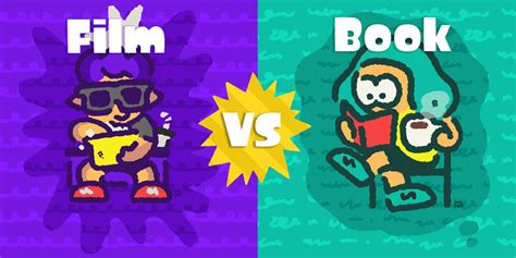 the latest splatfest for splatoon 2 in europe pits books against movies