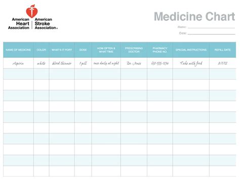 daily medication schedule templates word excel formats