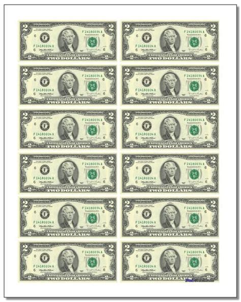 printable fake money actual size double sided
