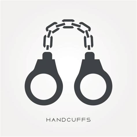 toy handcuff silhouettes illustrations royalty free vector graphics