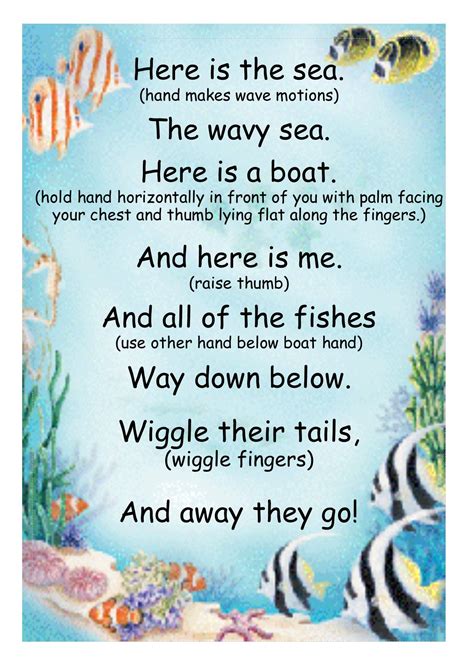 sea song  early yearstoddlers sea theme sea nursery rhymes
