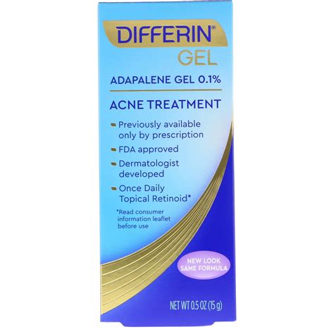 differin adapalene gel  acne treatment  oz   iherb