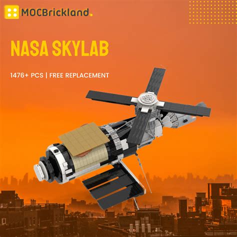 nasa skylab moc  space   pieces moc brick land