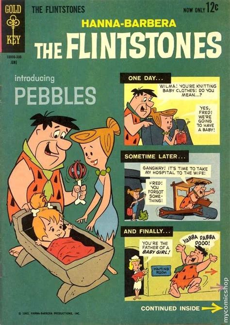 the flintstones issue 11 1963 — introducing pebbles vintage comic books old comic books