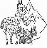 Lama Lamy Kolorowanki Colorir Llamas sketch template