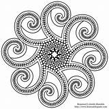 Mandala Coloring Pages Octopus Color Transparent Henna Rosemary Mandalas Drawing Jewels Printable Tentacles Large Print Dot Easy Adult Painting Books sketch template