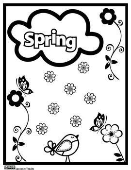 spring coloring page freebie fun classroom activities spring