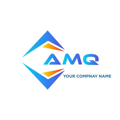 amq abstract technology logo design  white background amq creative