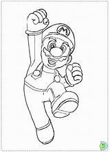 Mario Bros Coloring Super Print Dinokids Popular Close sketch template
