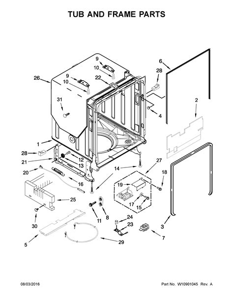 kenmore elite  dishwasher parts sears partsdirect