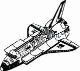 Shuttle Space Coloring Pages Nasa Getcolorings sketch template