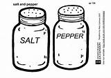 Salt Pepper Coloring Pages Printable Search Edupics sketch template
