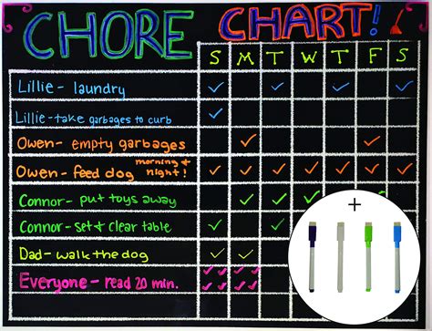 buy chore board  magnetic dry erase chore chart reward chart