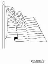 Flag Coloring Usa Getcolorings Staggering Waving sketch template
