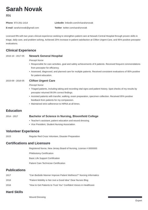 nursing student resume  template minimo rn resume template