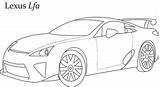 Carro Lexus Coloring Corrida Ferrari Colorironline sketch template