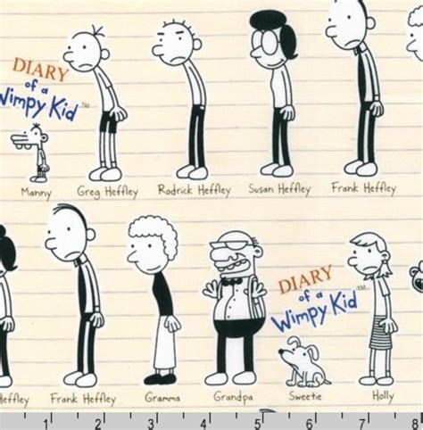 diary   wimpy kid characters natural  wimpy kid  etsy