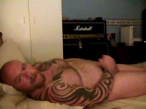 red daddy bear jerks off in bed xhamster