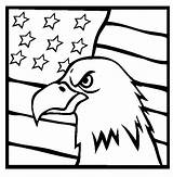 Coloring Pages Eagle Flags Site sketch template