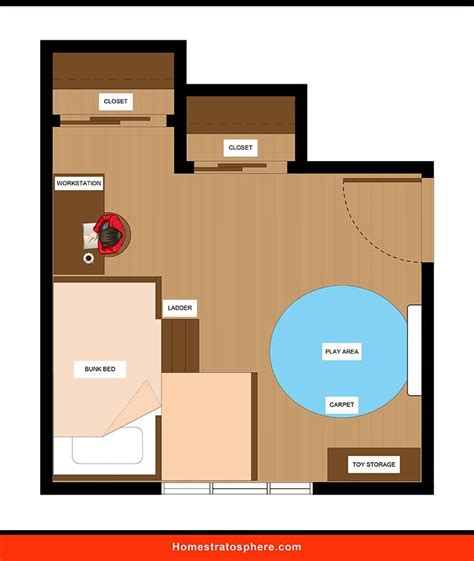 diverse kids bedroom layouts floor plans