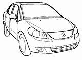 Sx4 Suzuki Sedan Introduction sketch template
