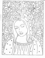 Madonna Ricamare Ricamo Disegno Quadro Gratuiti sketch template