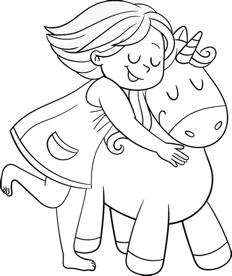 unicorn coloring pages  girls anime unicorn girl coloring pages