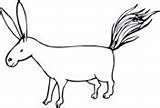 Esel Donkey Ausmalbilder Ausmalbild Berge Haare Stehen Pages Donkeys Democratic sketch template
