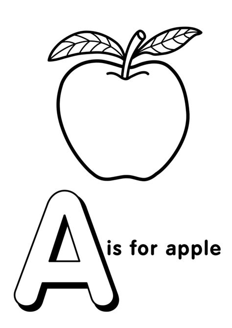 coloring pages   apple coloring page  kids