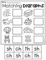 Sh Worksheets Worksheet Ph Printable Ch Th Digraph Wh Kindergarten Digraphs Phonics Packet Matching Activities Consonant Kids Blends Classroom Choose sketch template