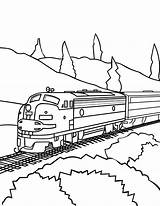 Coloring Train Pages Printable Sheets Coloringfolder sketch template