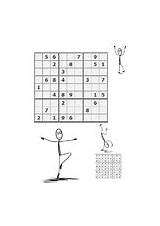 Sudoku Move Coloring sketch template