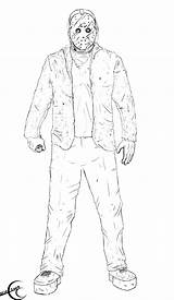Voorhees Freddy Fc09 Colouring Drawing sketch template