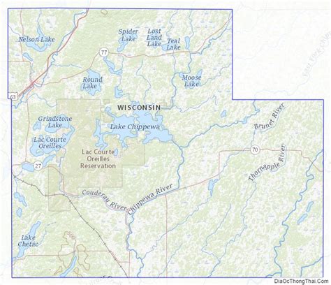 map  sawyer county wisconsin