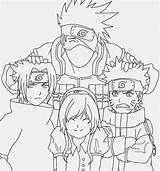 Team Sasuke Drawing Coloring Pages Manga Naruto Anime Line Book Sheets Skyline Lineart Kakashi Craven Interna Orders Miles Took Director sketch template