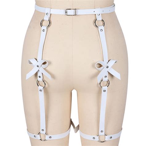 leather garter belt body harness lingerie plus size women sexy bondage