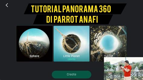 tutorial panorama  parrot anafi youtube
