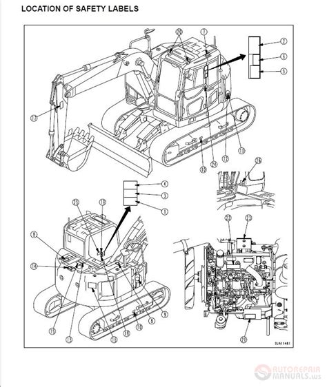komatsu hydraulic excavator pcus     operation  maintenance manual auto