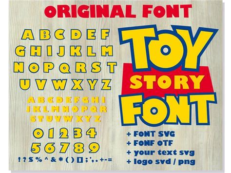 Toy Story Font Svg Toy Story Font Otf Toy By Hotfont