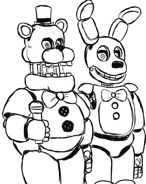 toy freddy coloring pages at free