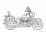 Coloring Pages Motorcycle Kids Printable Motorcycles Harley Davidson Bestcoloringpagesforkids Adult sketch template